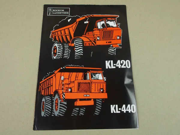 Prospekt Kockum Landsverk KL-420 KL-440 von 1969