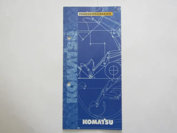 Prospekt Komatsu Produktprogramm Bagger und Lader von März 1998