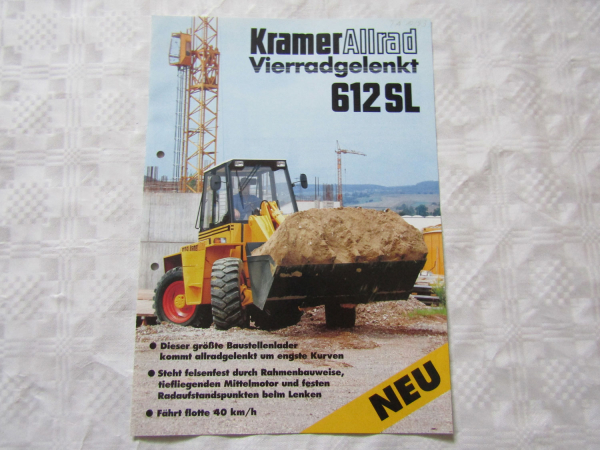 Prospekt Kramer Allrad 612SL vierradgelenkter Schaufellader von 11/1993