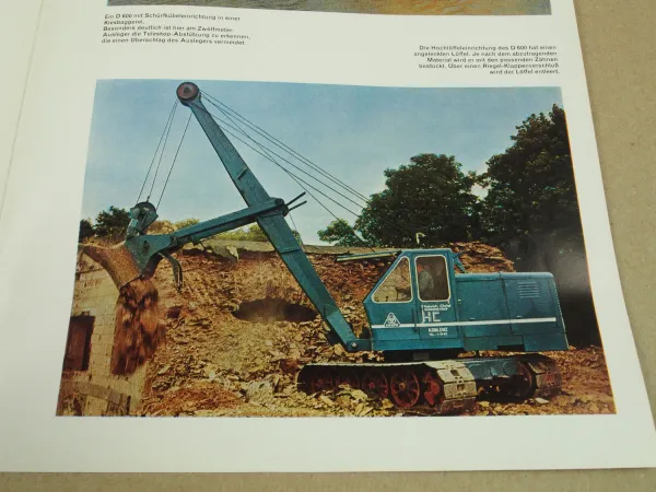 Prospekt Krupp Dolberg D600 Universalraupenbagger 1965