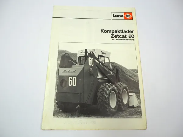 Prospekt Lanz IBH Zetcat 60 Kompaktlader 1982