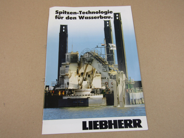 Prospekt Liebherr 984 995 974 964 994 Litronic Technologie für Wasserbau 2005