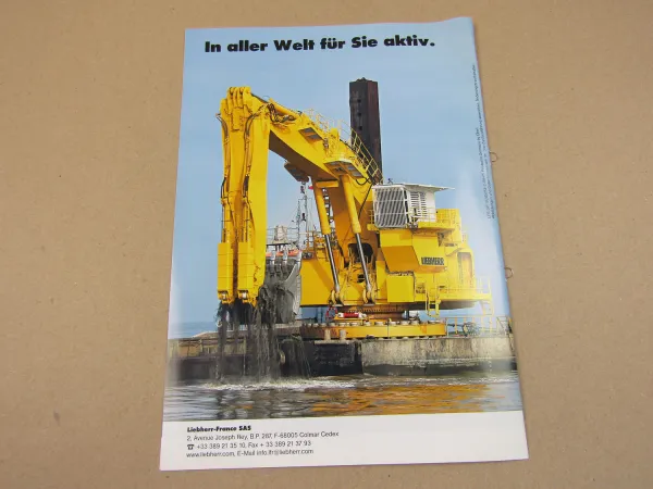 Prospekt Liebherr 984 995 974 964 994 Litronic Technologie für Wasserbau 2005
