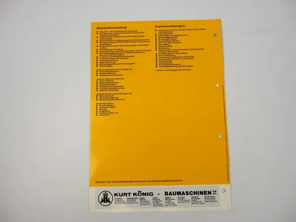 Prospekt Liebherr L507 Stereolader Technische Beschreibung 1995 Label