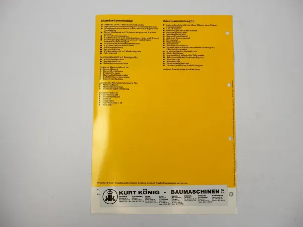 Prospekt Liebherr L508 Stereolader Technische Beschreibung 02.1995 Label
