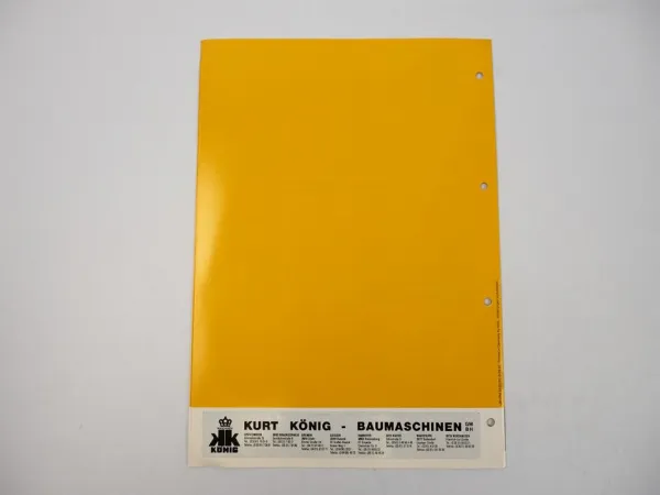 Prospekt Liebherr L512 Radlader Technische Beschreibung 1992 Label