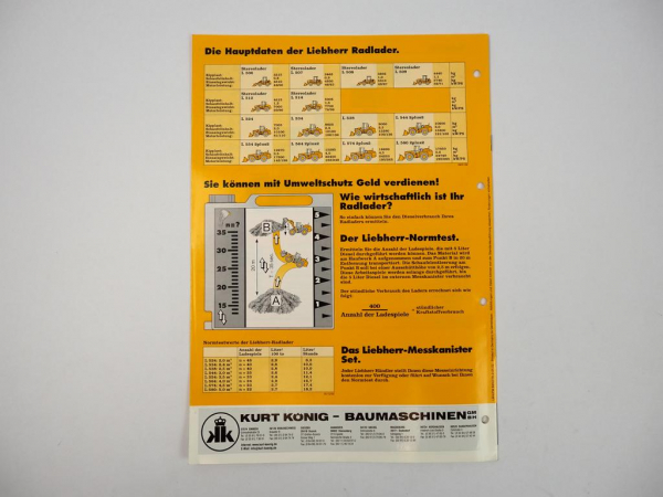 Prospekt Liebherr L538 Radlader Technische Beschreibung 2002 Label