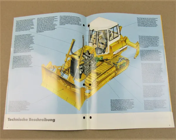 Prospekt Liebherr PR 722 Litronic Planierraupe Technische Beschreibung 1990