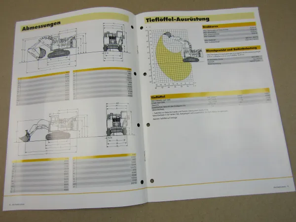 Prospekt Liebherr R 9350 Litronic Hydraulikbagger Technische Beschreibung 2007