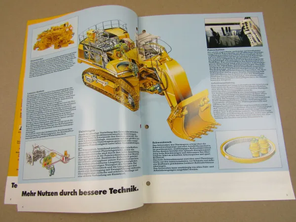 Prospekt Liebherr R 994 Litronic Bagger Technische Beschreibung 1996