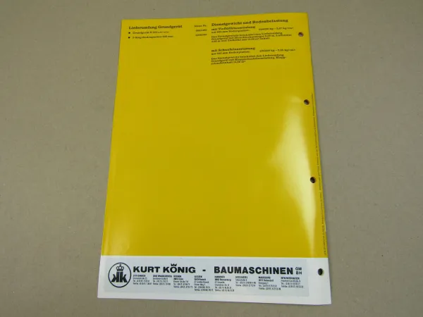 Prospekt Liebherr R 994 Litronic Bagger Technische Beschreibung 1996