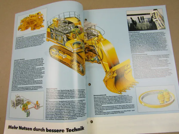 Prospekt Liebherr R 994 Litronic Hydraulik-Bagger 1994 Technische Beschreibung