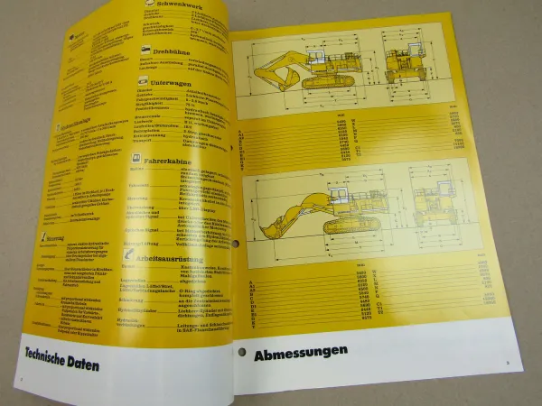 Prospekt Liebherr R 994 Litronic Hydraulik-Bagger 1994 Technische Beschreibung