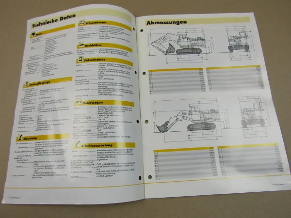 Prospekt Liebherr R 994 Litronic Hydraulik-Bagger 2002 Technische Beschreibung