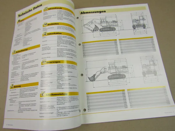 Prospekt Liebherr R 994 Litronic Hydraulik-Bagger 9/2005 Technische Beschreibung