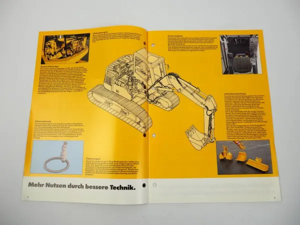 Prospekt Liebherr R308 Hydraulikbagger Technische Beschreibung 1997