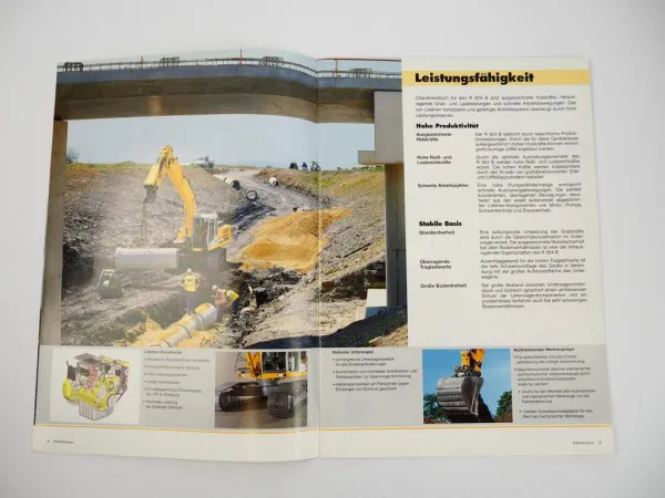 Prospekt Liebherr R924B Litronic Raupenbagger Technische Beschreibung 2005
