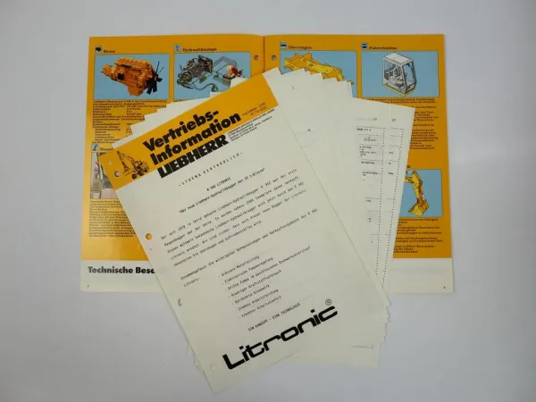 Prospekt Liebherr R942 Litronic Hydraulikbagger Techn. Beschreibung +Information