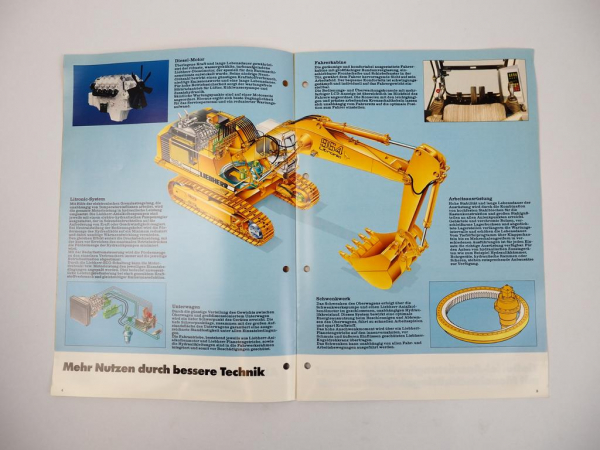 Prospekt Liebherr R964 Litronic Hydraulikbagger Technische Beschreibung 10/94