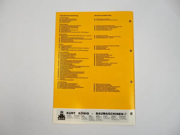 Prospekt Liebherr R974B Litronic Hydraulikbagger Technische Beschreibung 11/95