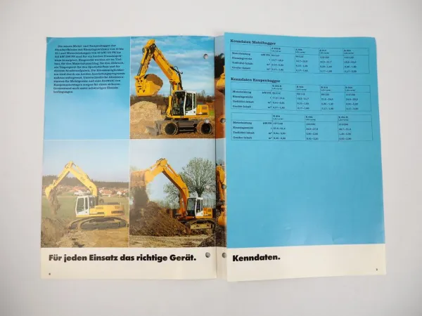 Prospekt Liebherr Standard-Hydraulikbagger 1998
