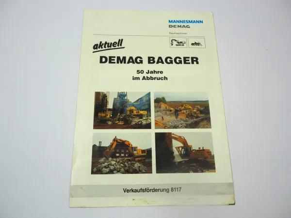 Prospekt Mannesmann Demag H 30 35 40 55 65 Bagger 1989