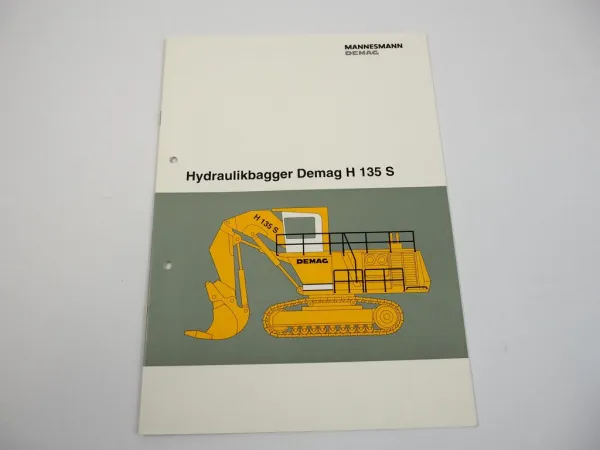 Prospekt Mannesmann Demag H135S Hydraulikbagger 1992