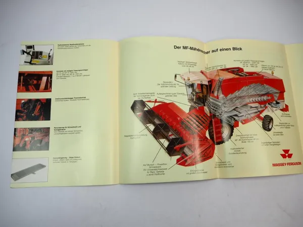 Prospekt Massey Ferguson MF 30 32 34 38 Mähdrescher 1991