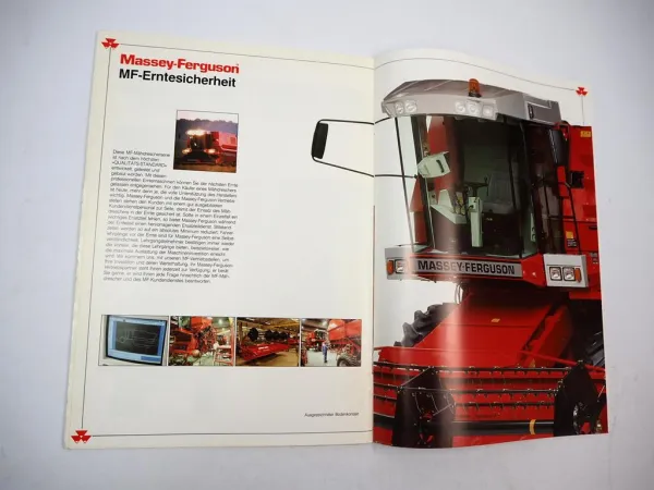 Prospekt Massey Ferguson MF 30 32 34 38 Mähdrescher 1991