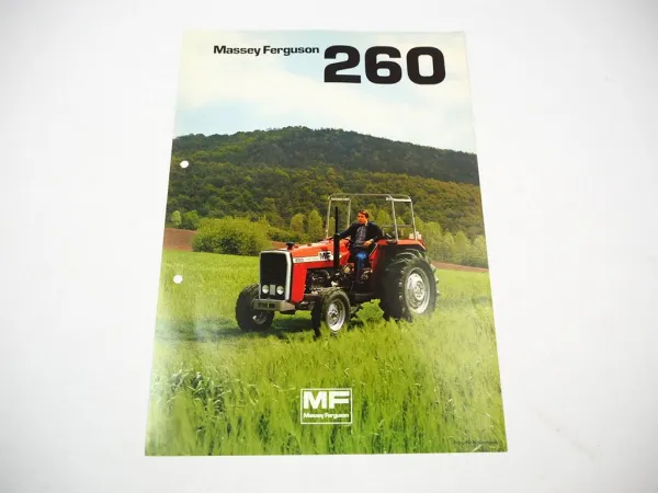 Prospekt Massey Ferguson MF260 Schlepper 56 PS 1978