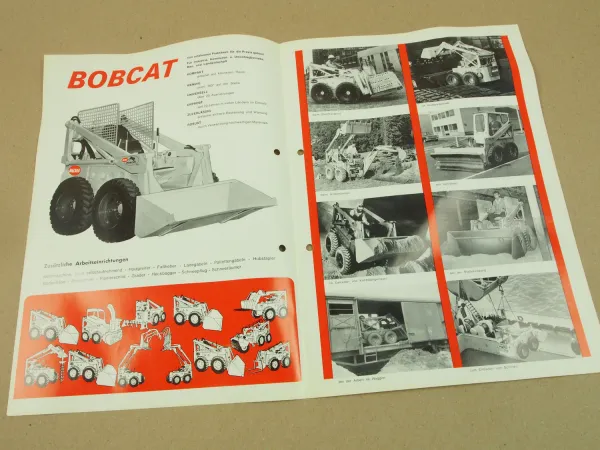 Prospekt Melroe Bobcat M444 M600 Lader von 1965