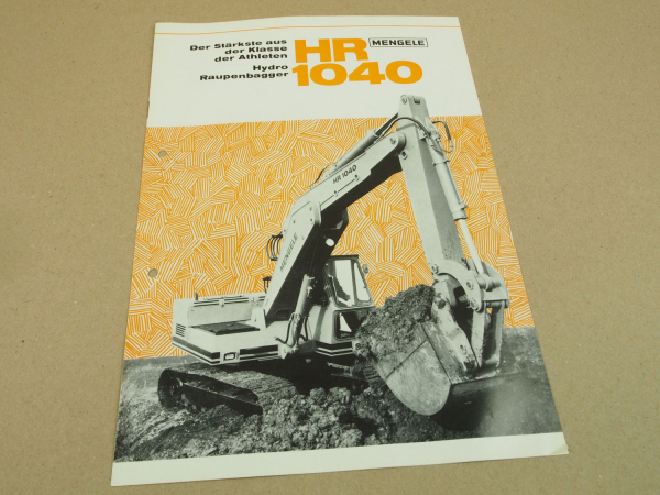 Prospekt Mengele HR1040 Hydro Raupenbagger von Februar 1971