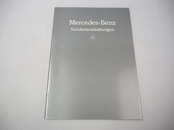 Prospekt Mercedes Benz 190 - 560 D E TD T SE SEL SEC SL Sonderausstattungen 1983