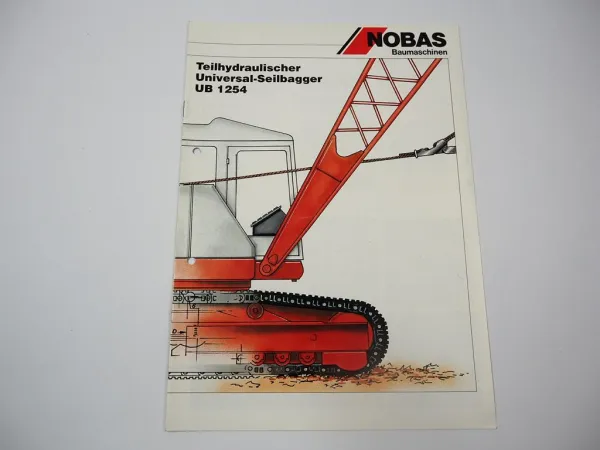 Prospekt Nobas UB1254 Universal Seilbagger 1990er Jahre