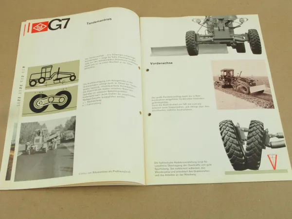 Prospekt O&K G7 Grader von 1965