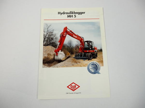 Prospekt O&K MH5 Hydraulikbagger 1994
