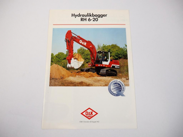Prospekt O&K RH6-20 Hydraulikbagger 1994