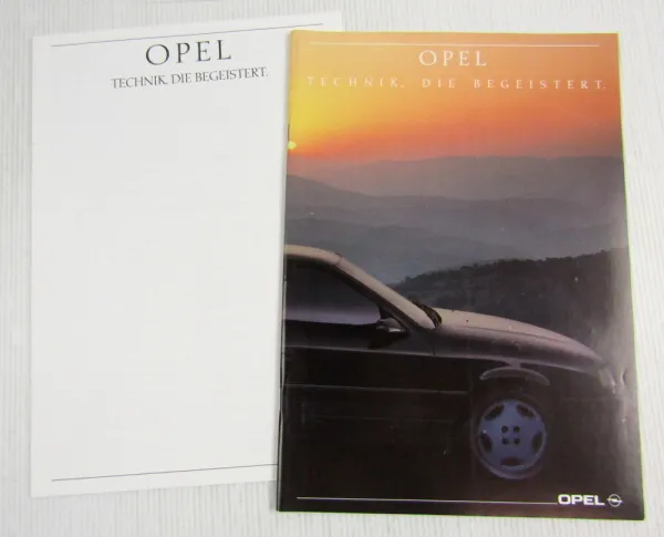 Prospekt Opel Technik, die begeistert Corsa Vectra Kadett Senator Omega 9/89