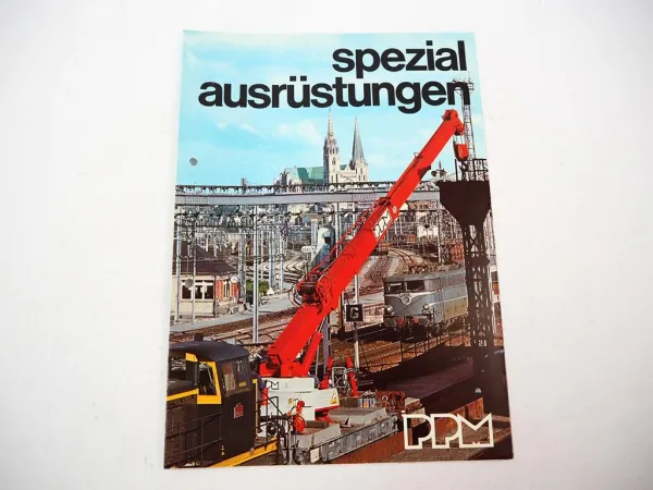 Prospekt Poclain PPM Spezial Ausrüstungen Teleskopkran Gitterausleger 1978