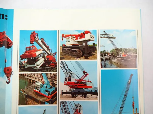 Prospekt Poclain PPM Spezial Ausrüstungen Teleskopkran Gitterausleger 1978