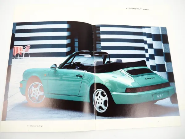 Prospekt Porsche 911 Carrera 2 Carrera 4 Cabriolet 1993 Preisliste Techn. Daten