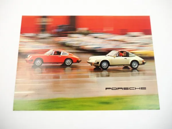 Prospekt Porsche 911 G-Modelle mit 2.7 bis 3.0L und 165 bis 260 PS von ca. 1977