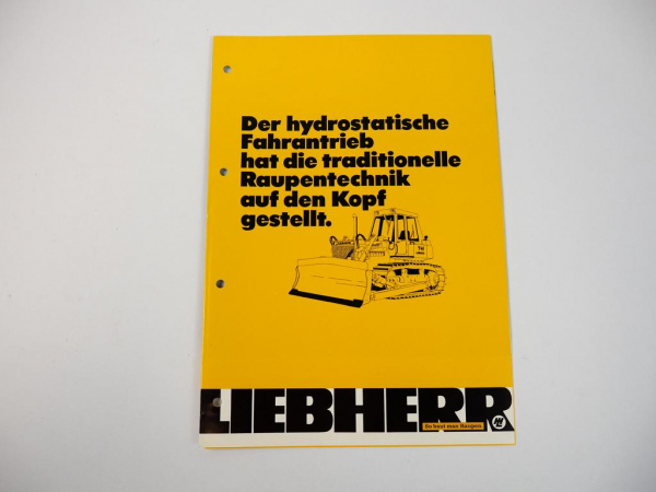 Prospekt Poster Liebherr PR 721 731 741 Planierraupe