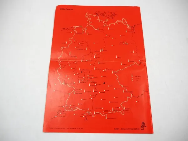 Prospekt Saba Radio Fernsehen Sabafon Sabamobil 1950/60er Jahre