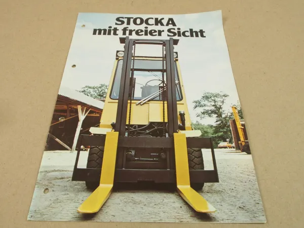 Prospekt Stocka Möllan Schweden Gabelstapler 2060 2560 3060 um 1979