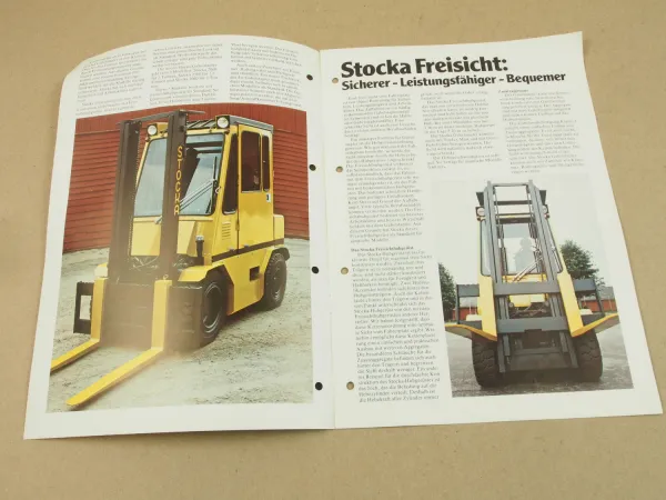 Prospekt Stocka Möllan Schweden Gabelstapler 2060 2560 3060 um 1979
