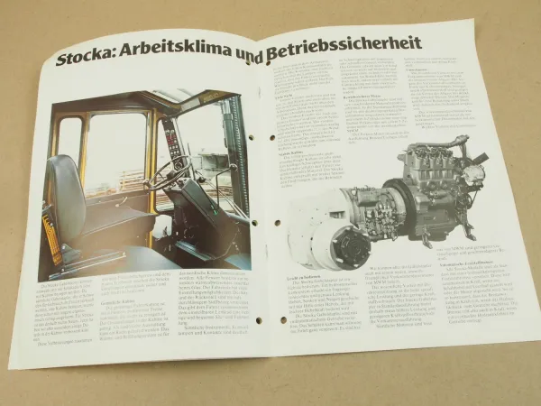 Prospekt Stocka Möllan Schweden Gabelstapler 2060 2560 3060 um 1979