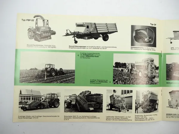 Prospekt Unsinn Record Landtechnik Produktprogramm für alle Schlepper 1970er