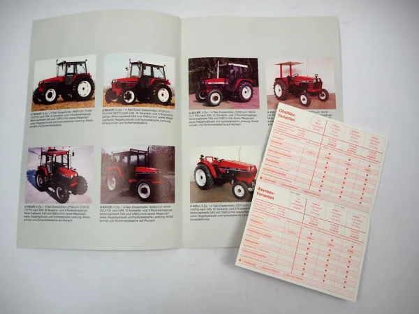 Prospekt UTB U 260 453 533 643 703 833 1033 Traktor Übersicht Preisliste 1994