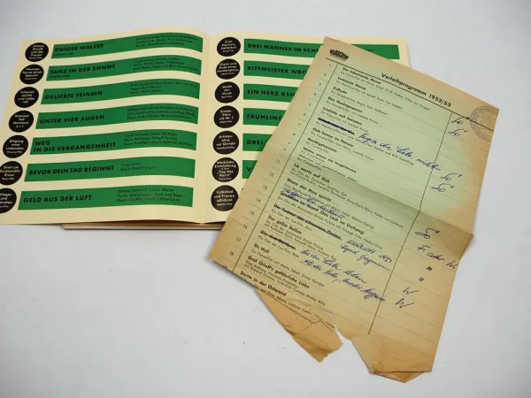 Prospekt Verleihprogramm DLF Deutsche London Film GmbH Hamburg 1954/55